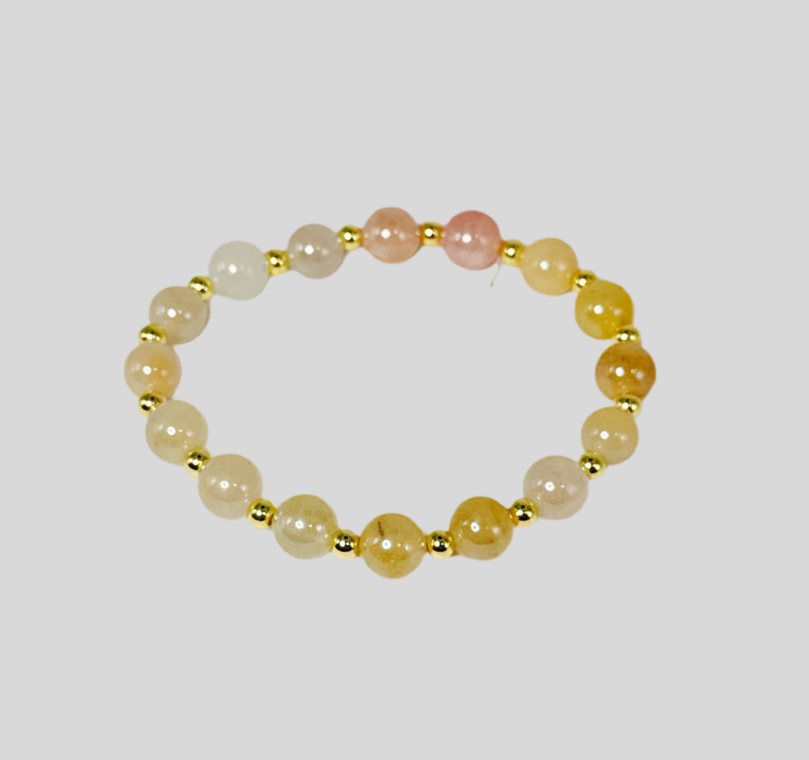 Sunstone and Gold Glow Glamour Bracelet