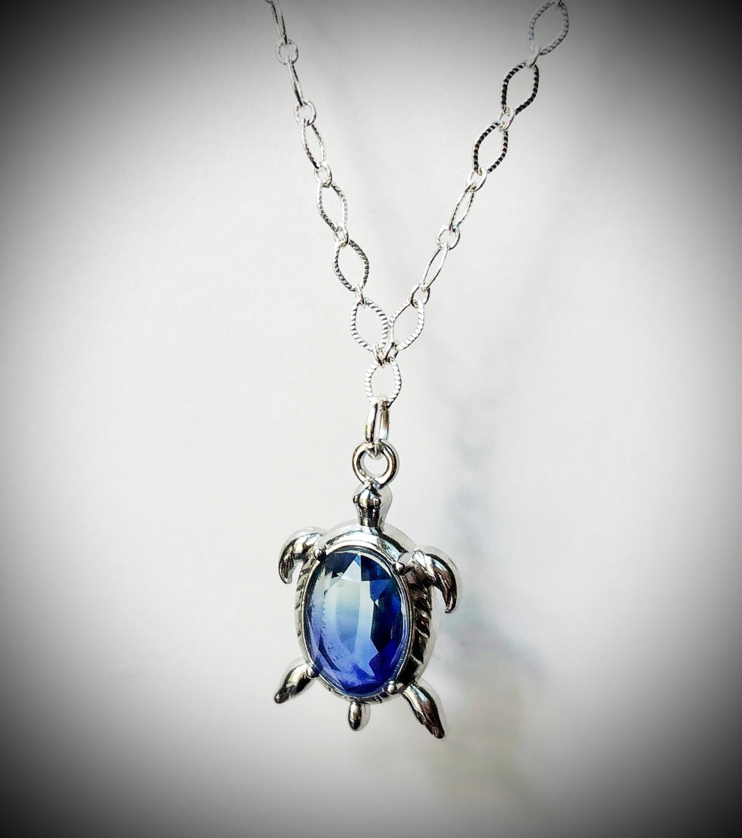 Beyond Blue Turtle Necklace