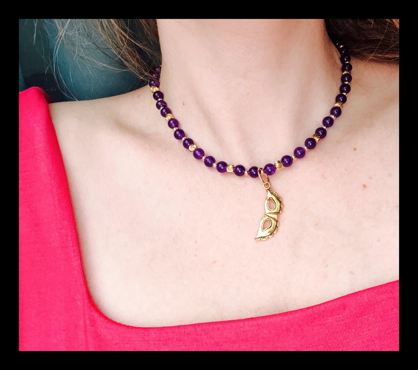 ✨Purple Jade Parade Necklace✨
