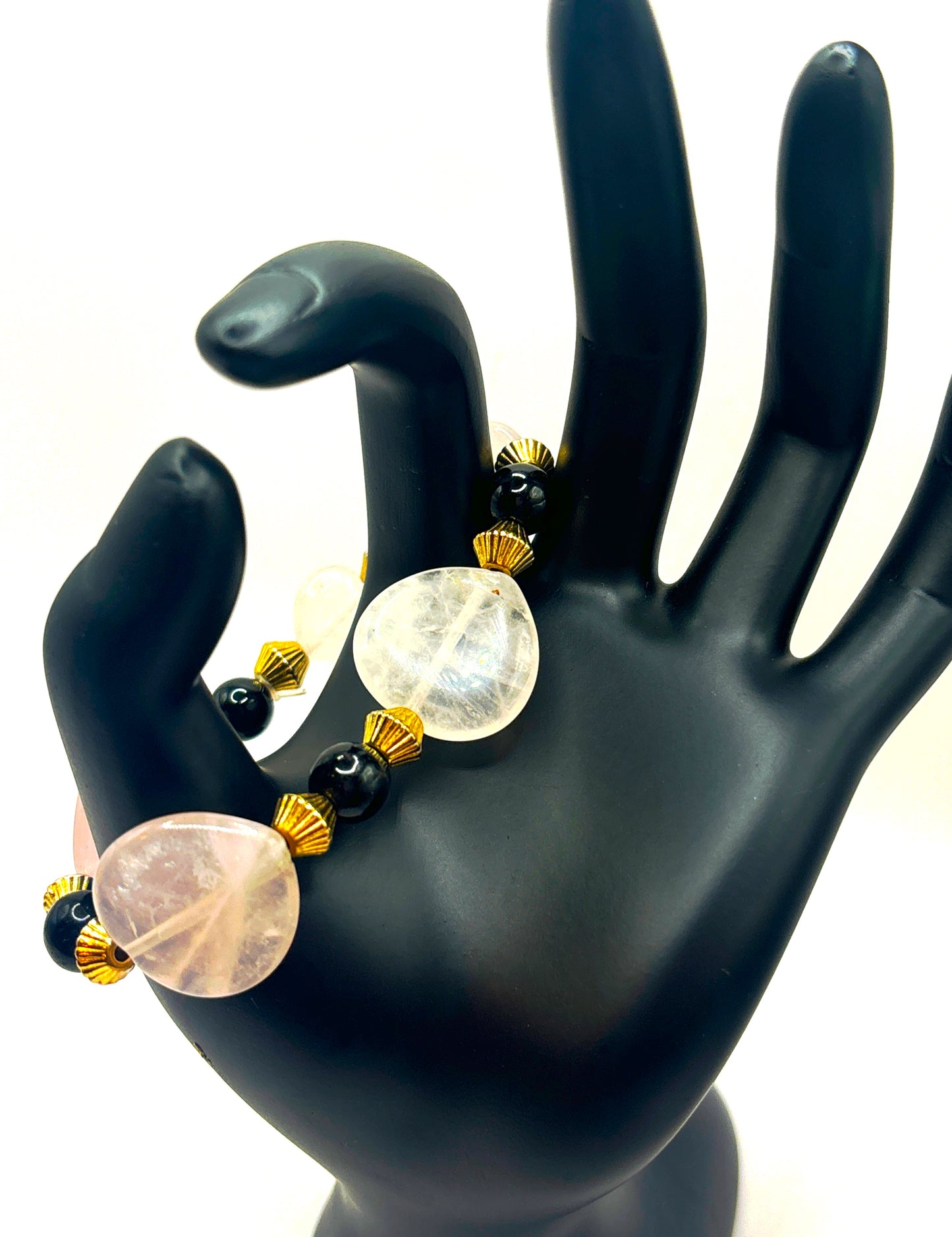 **Refined Rose Quartz Bracelet**