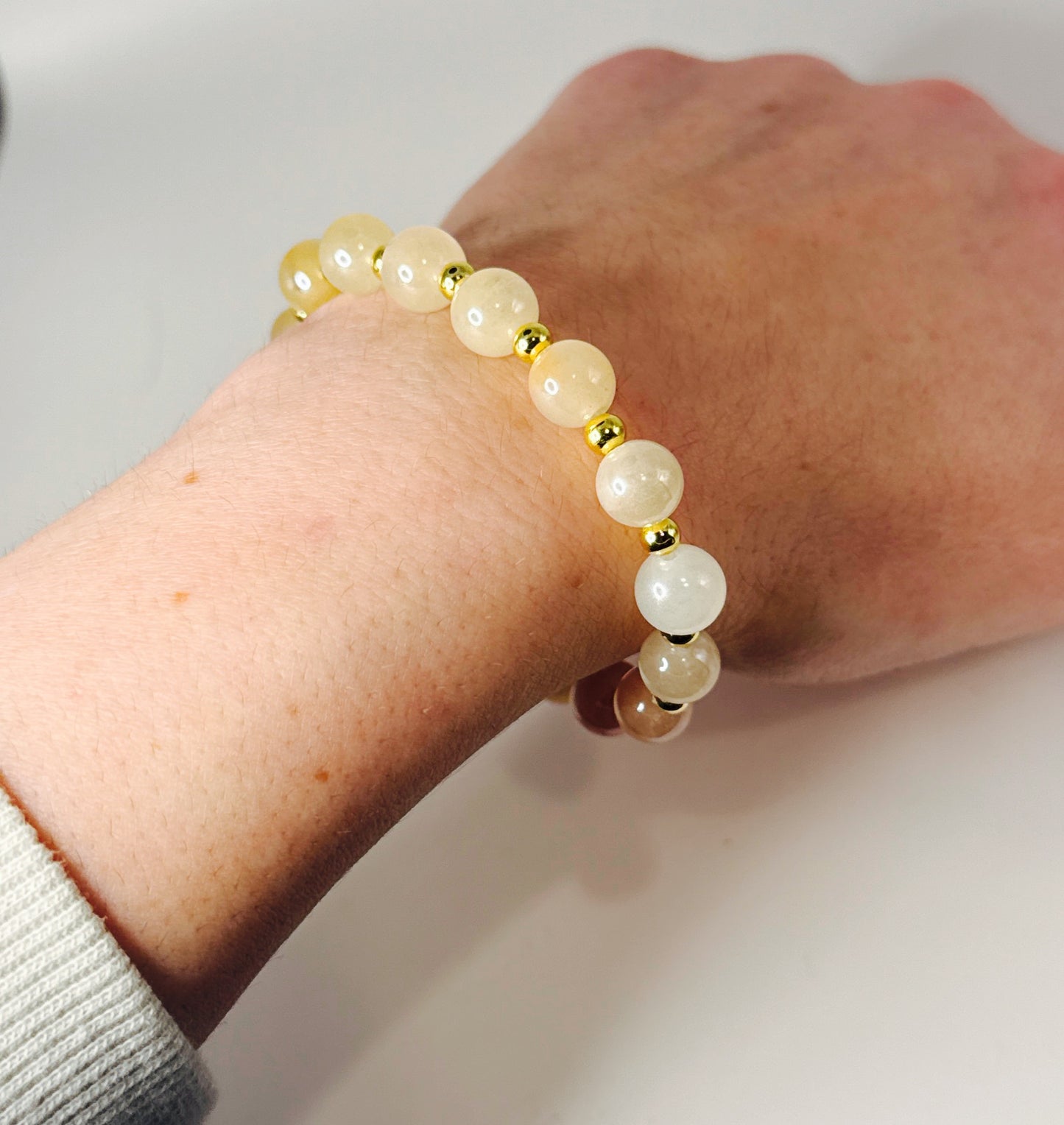 Sunstone and Gold Glow Glamour Bracelet