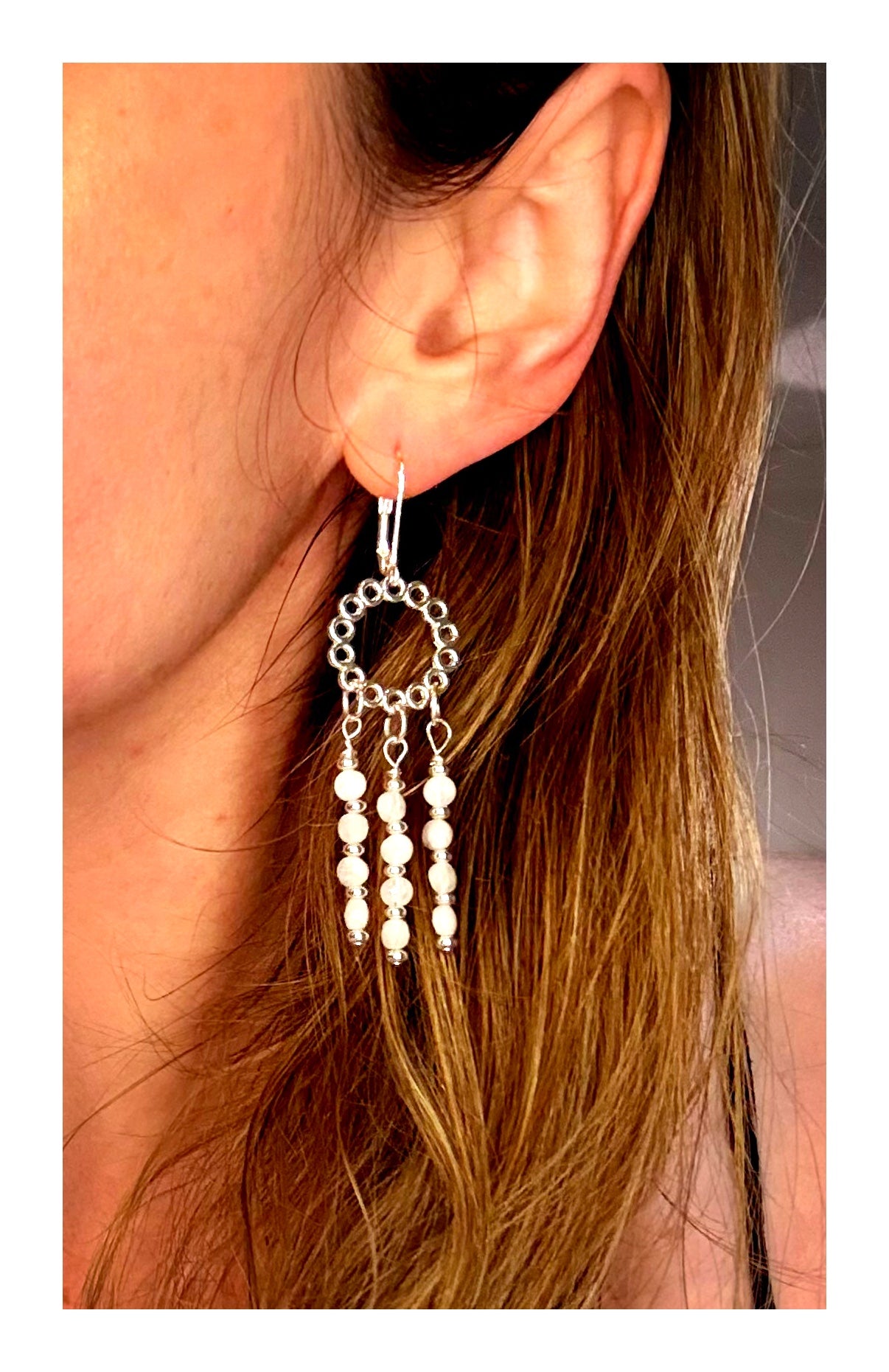 Chandelier Moonbeam Earrings