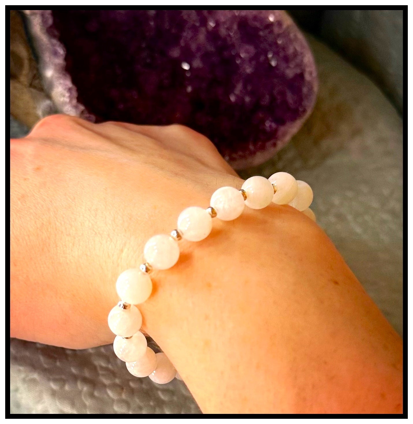 Majestic Silver Moonstone Bracelet