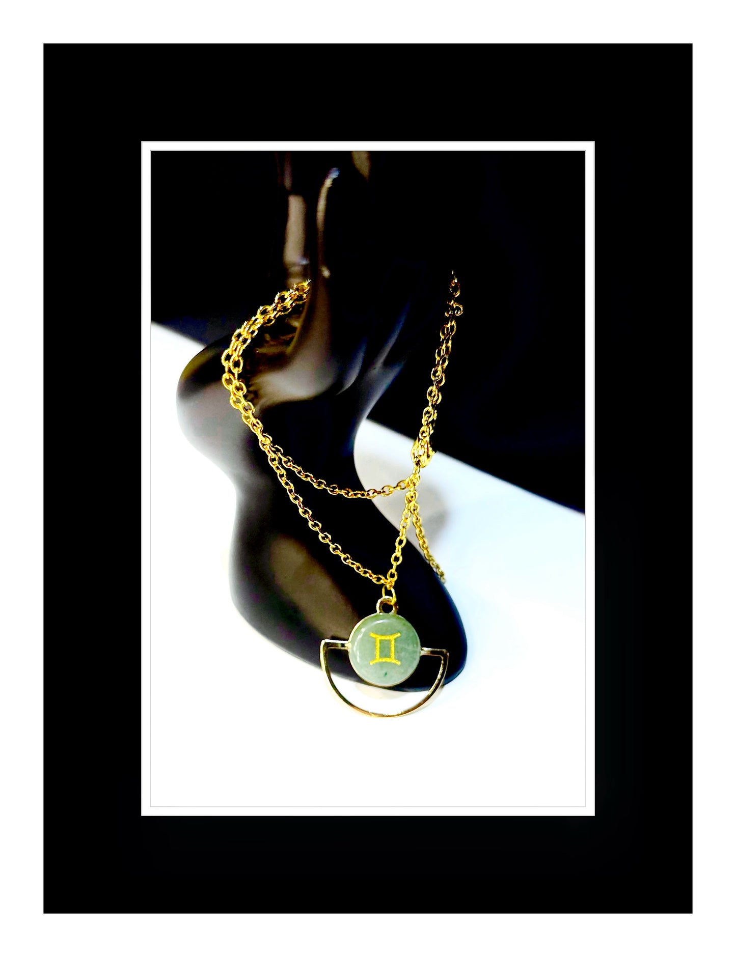 Gemini Green Aventurine Necklace