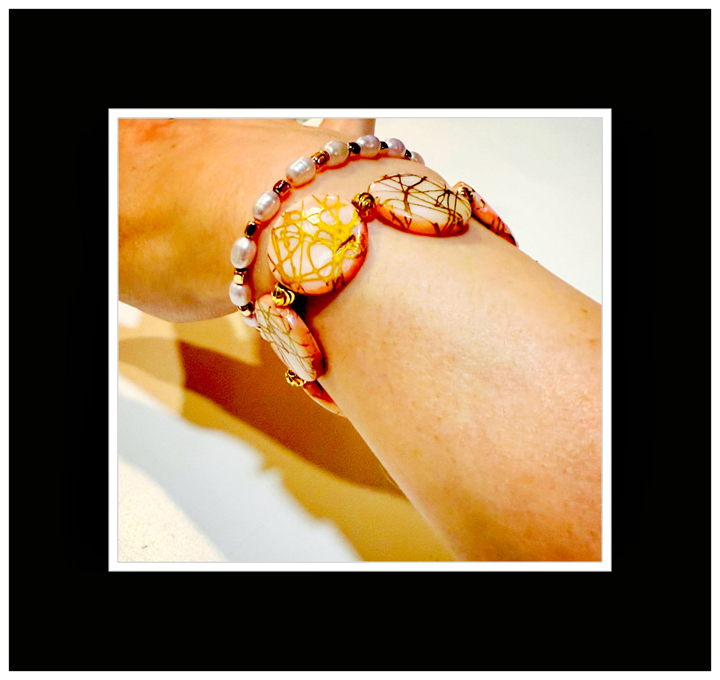 Sunset Seashell Bracelet