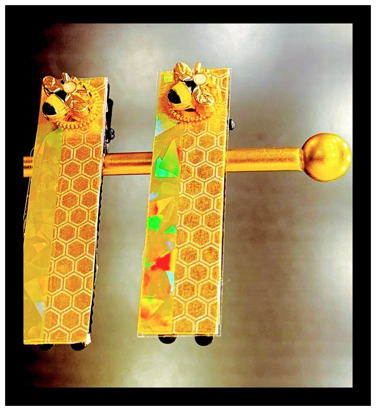 ✨Golden Bumblebee Hair Clip Set✨