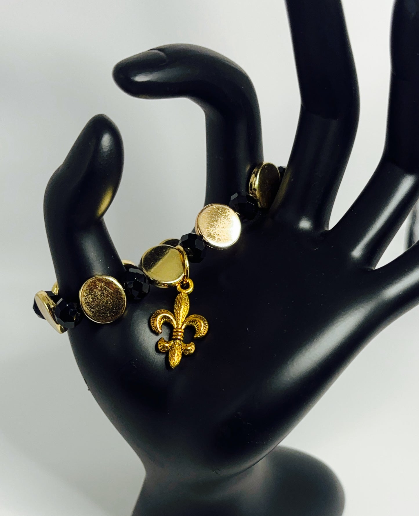 Black and Gold Shine Bracelet