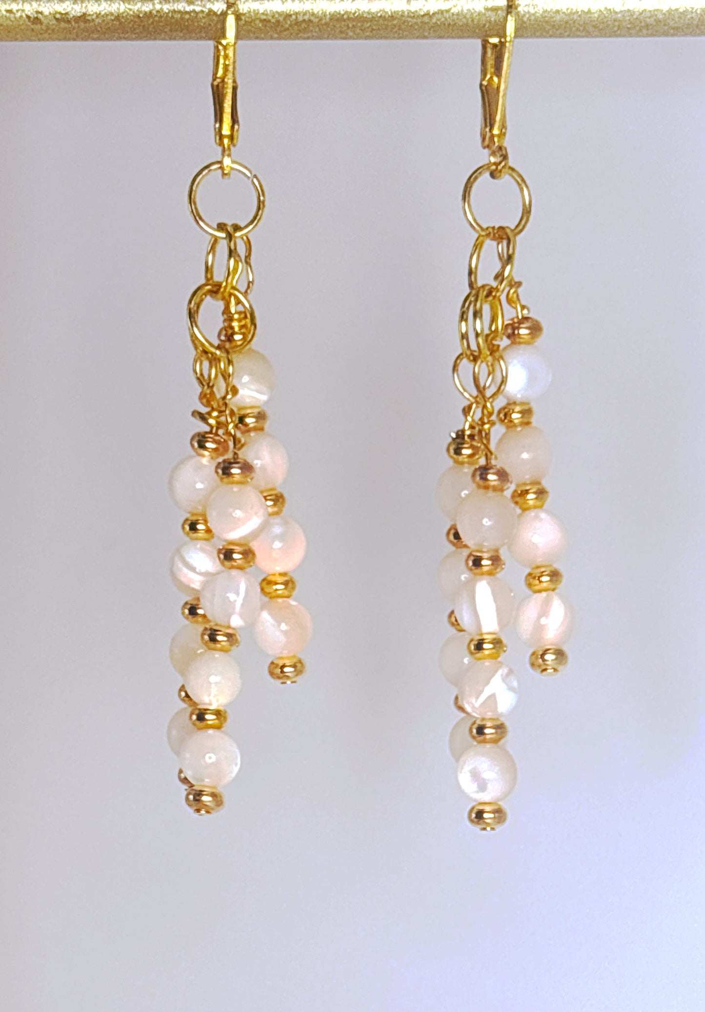 Mother of Pearl Chandelier Earrings