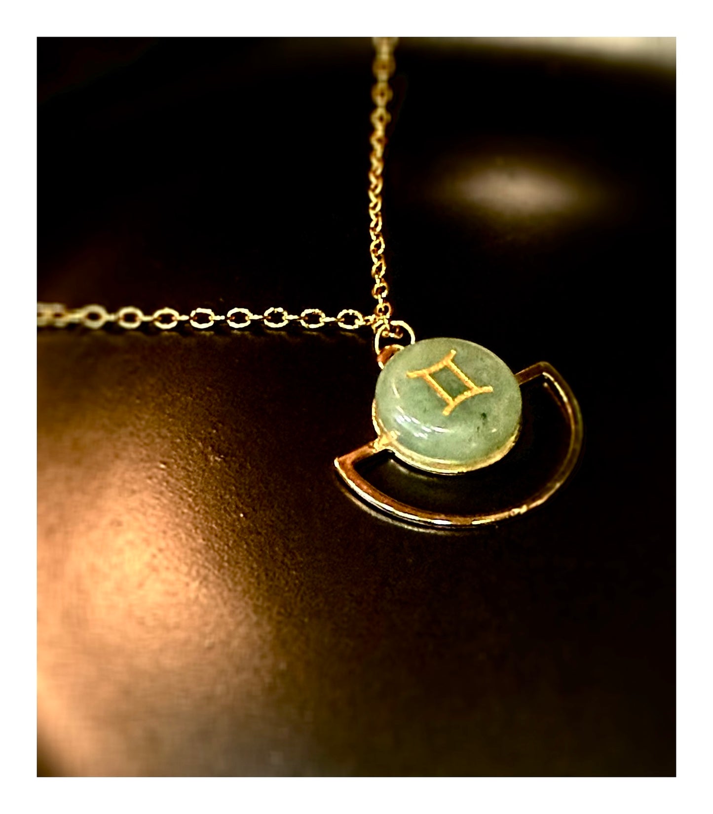 Gemini Green Aventurine Necklace