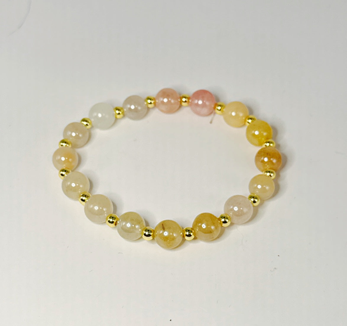 Sunstone and Gold Glow Glamour Bracelet