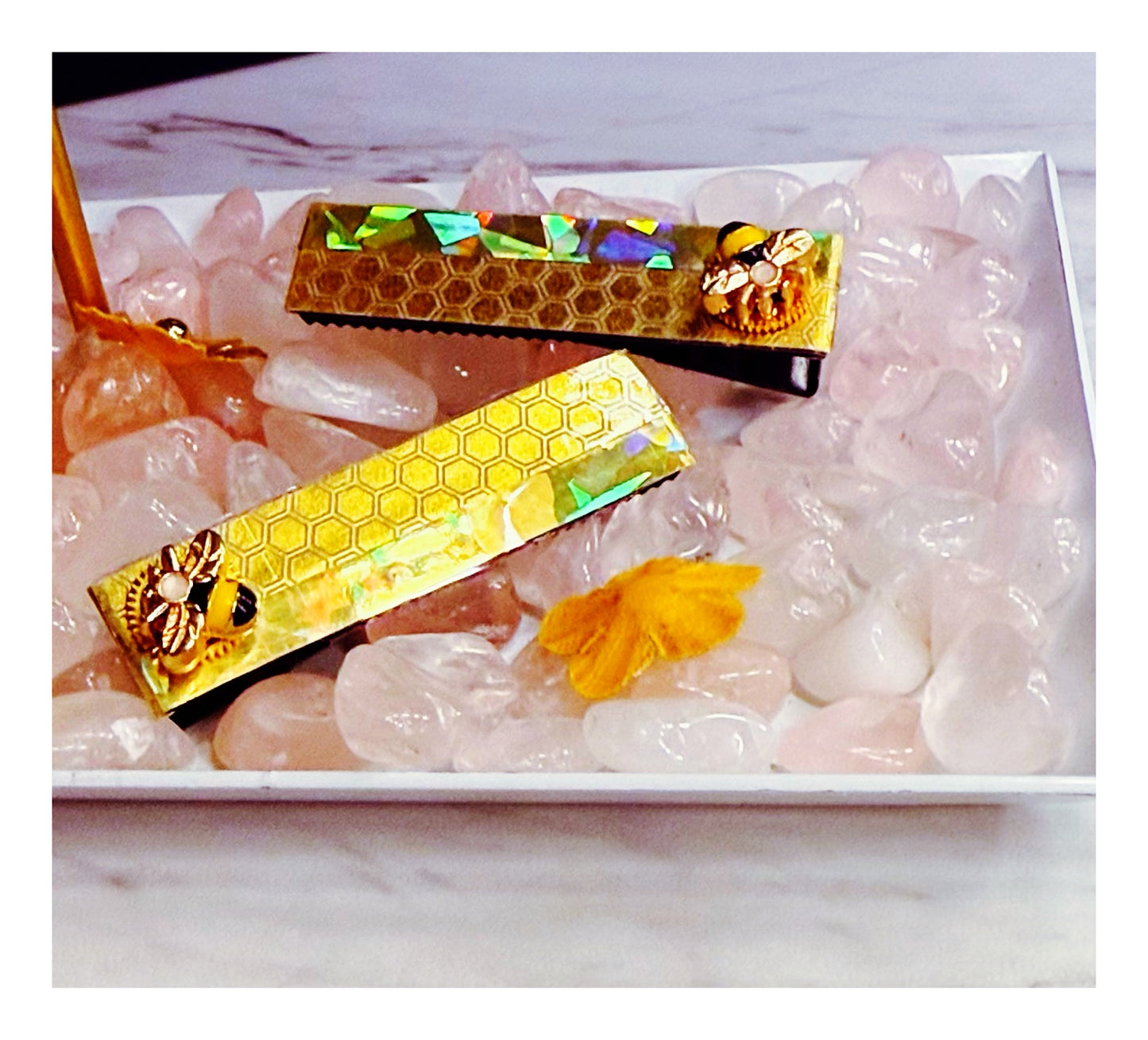 ✨Golden Bumblebee Hair Clip Set✨