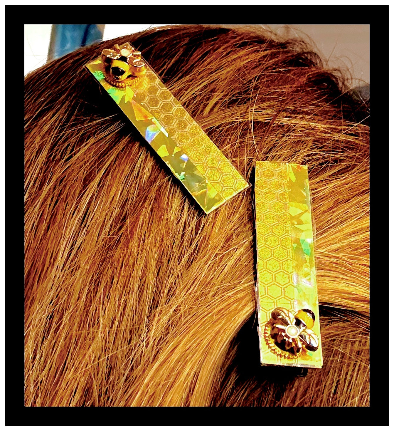 ✨Golden Bumblebee Hair Clip Set✨