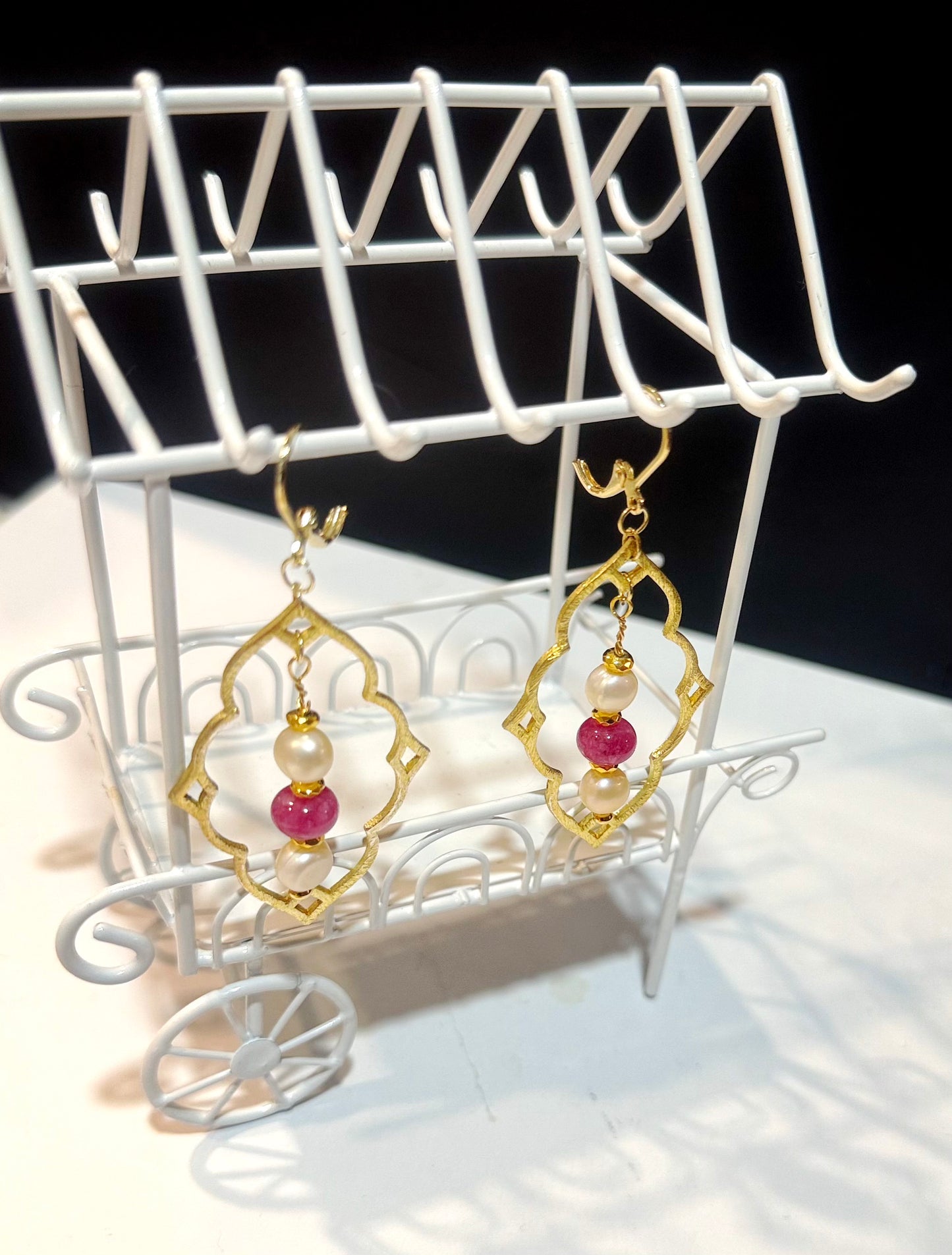 Passionate Pink Tourmaline and Pearl