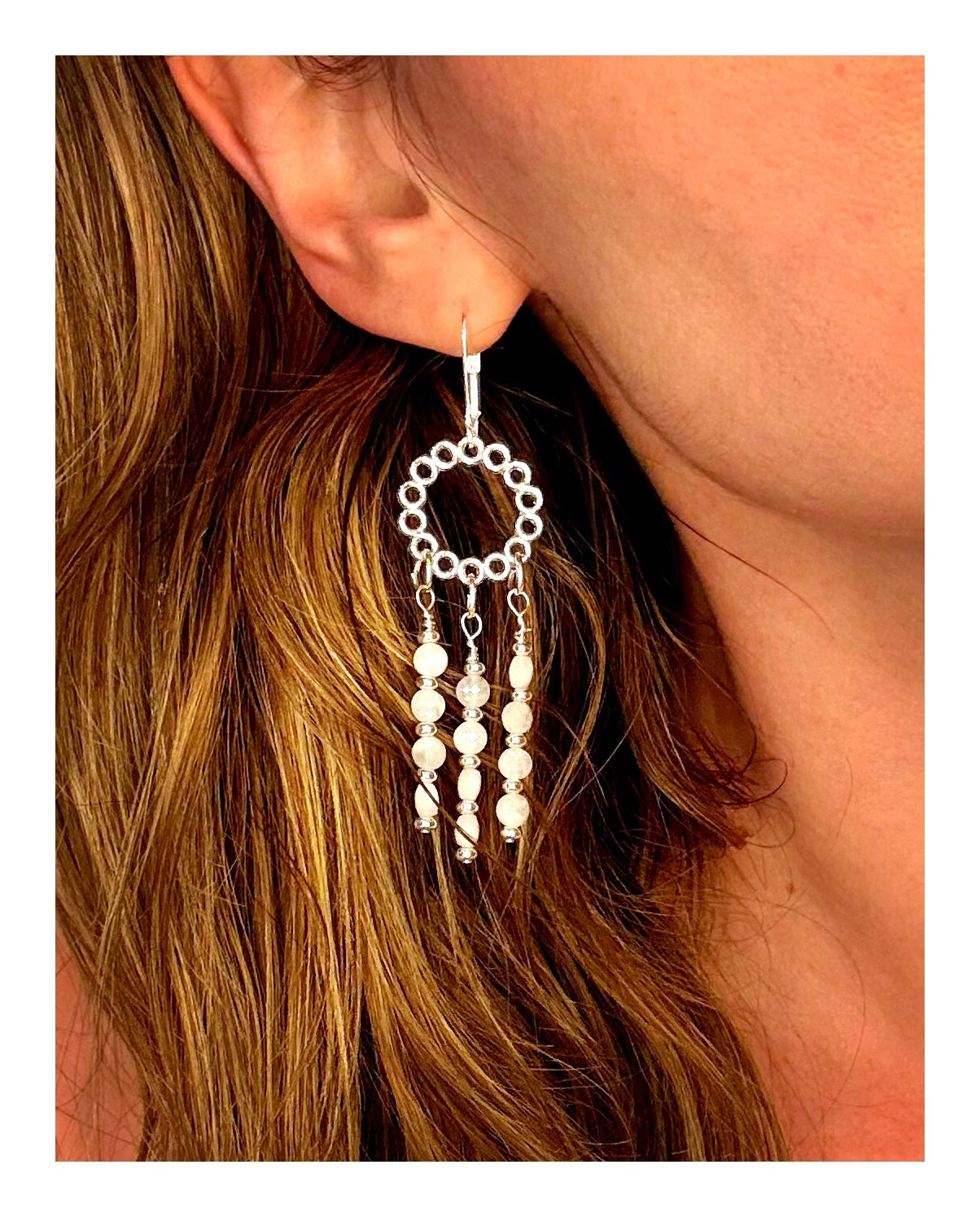 Chandelier Moonbeam Earrings