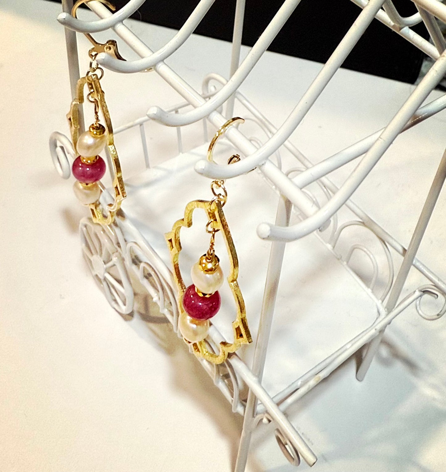 Passionate Pink Tourmaline and Pearl