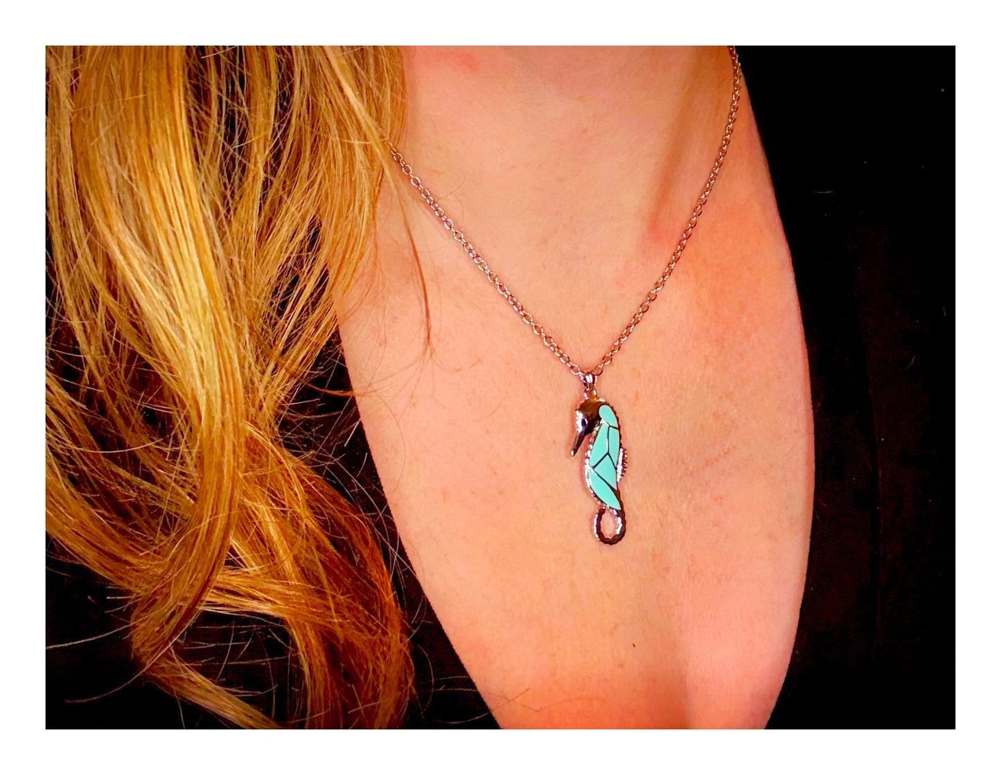 The Silver Seahorse Necklace