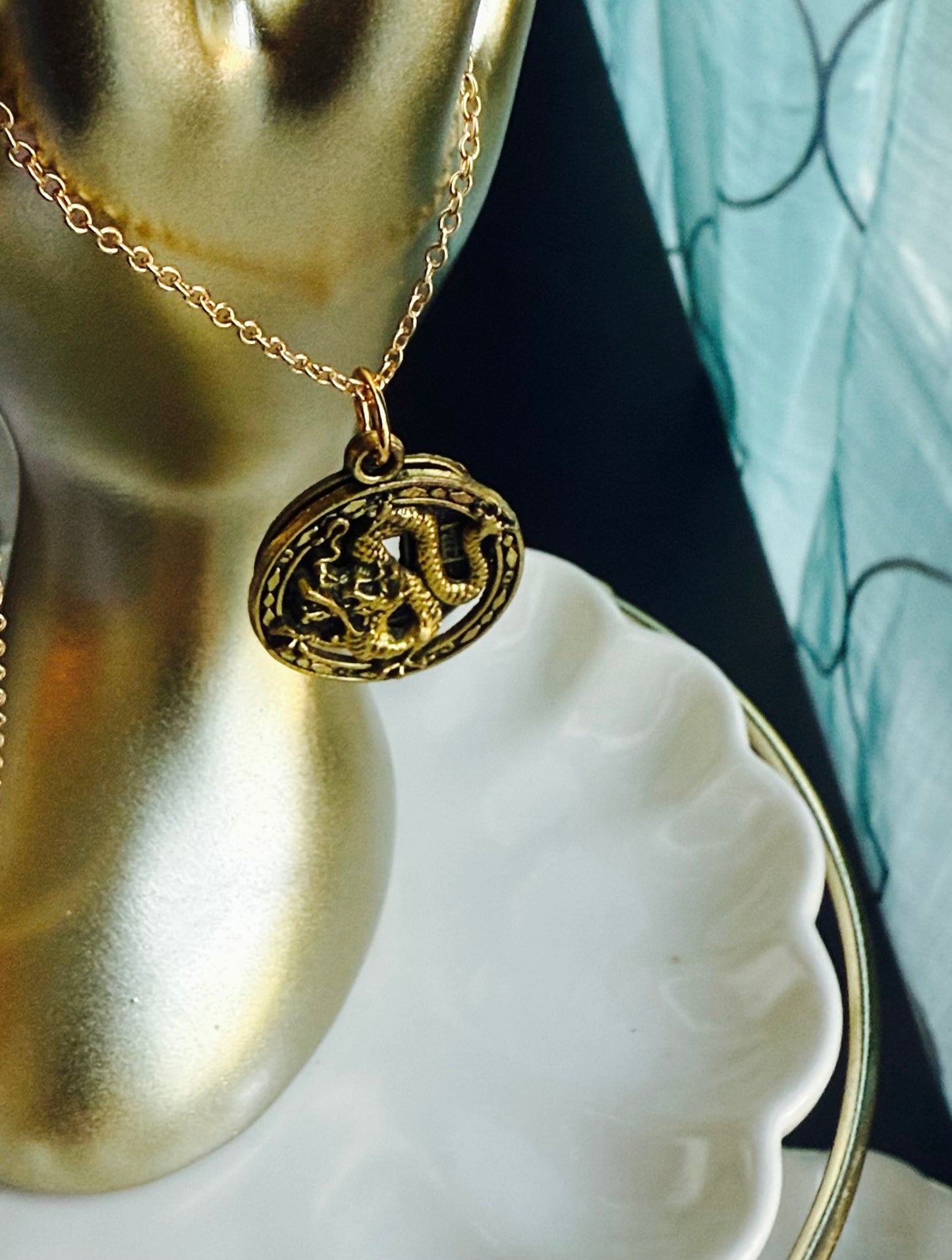 ✨Sacred Dragon Medallion Necklace✨