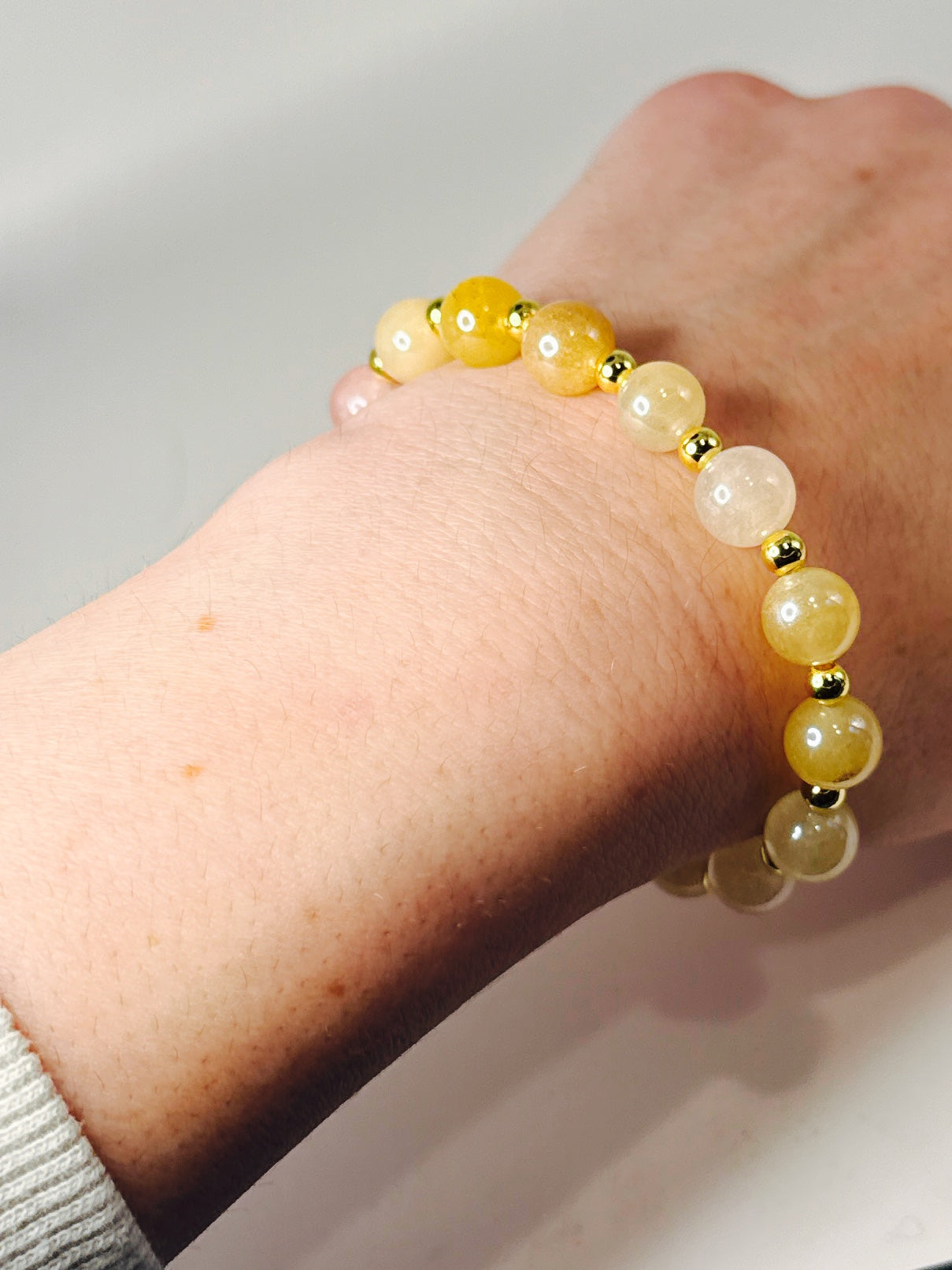 Sunstone and Gold Glow Glamour Bracelet