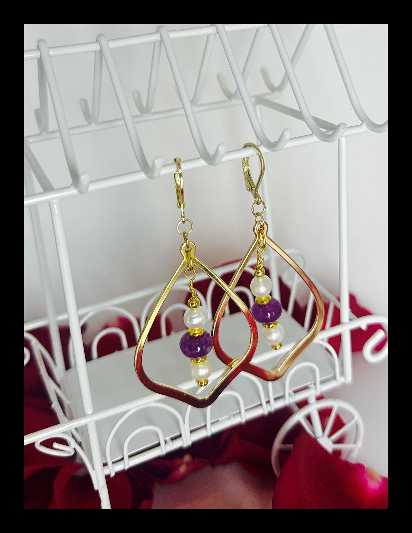 ✨ Elegant June Birthstone Earrings✨