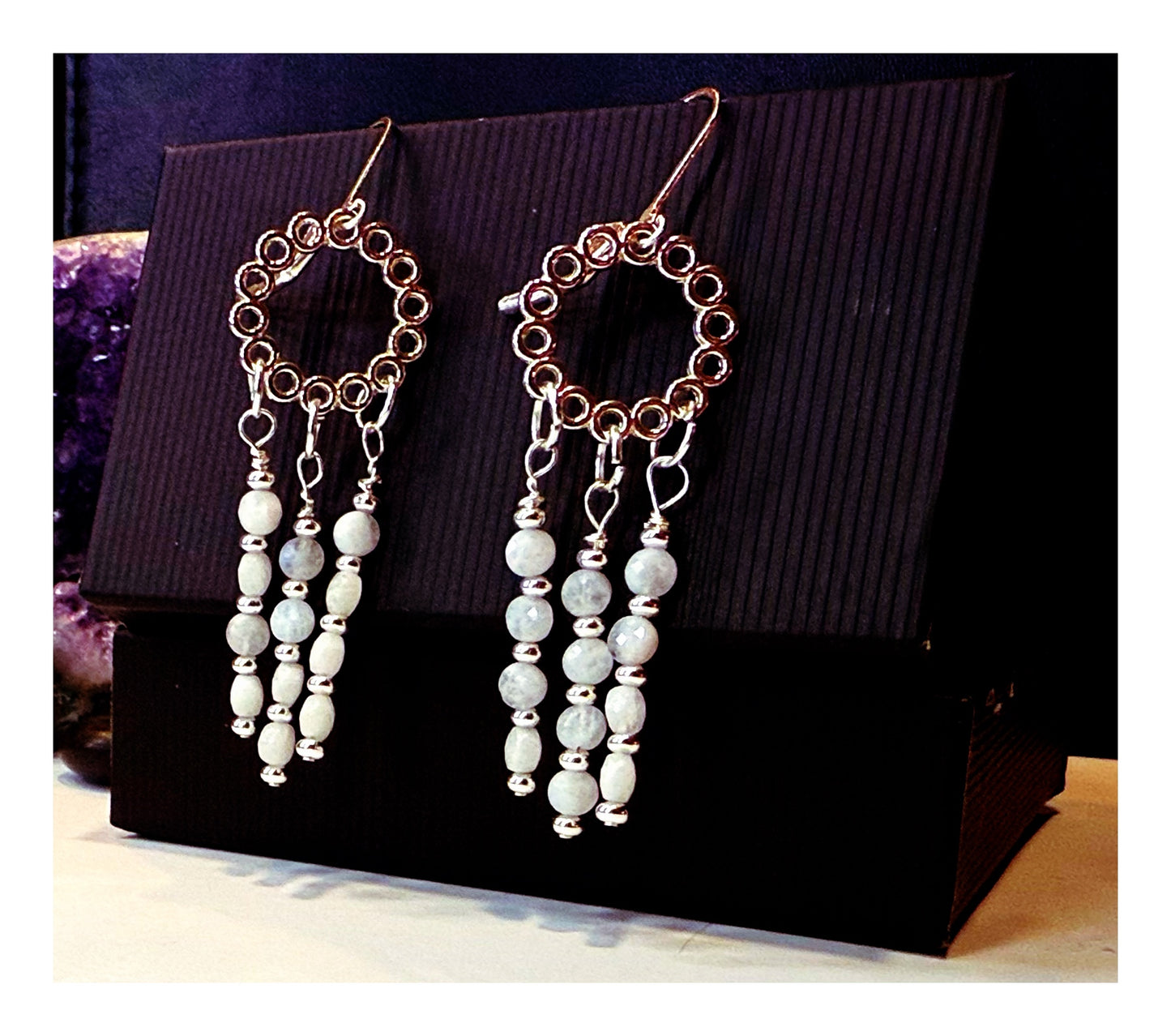 Chandelier Moonbeam Earrings