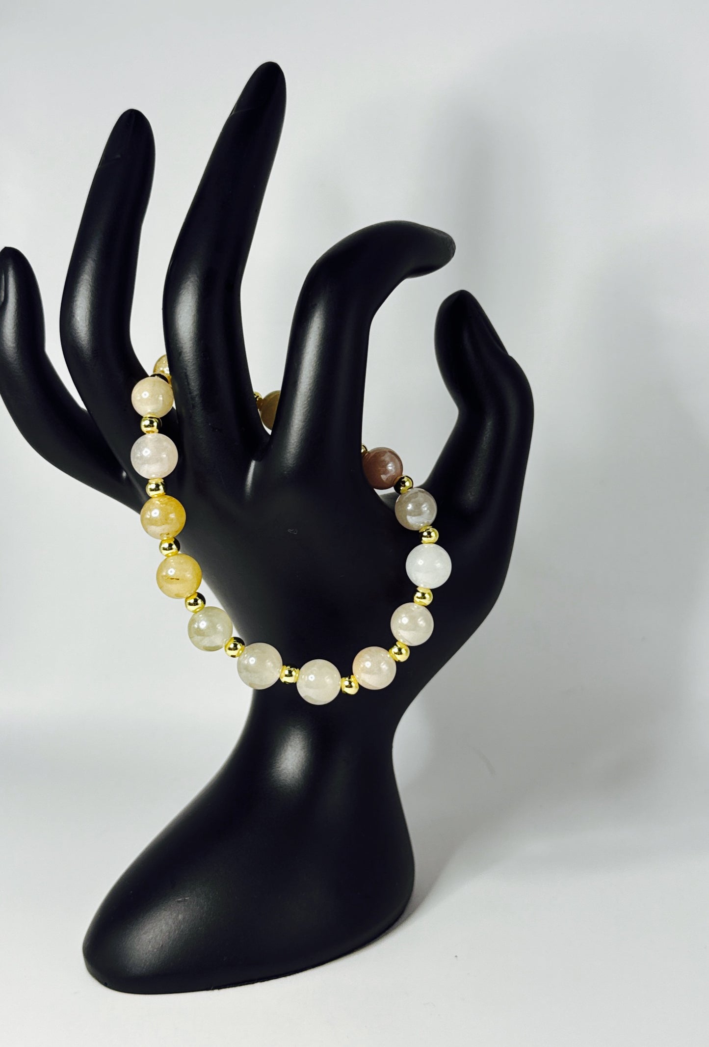 Sunstone and Gold Glow Glamour Bracelet