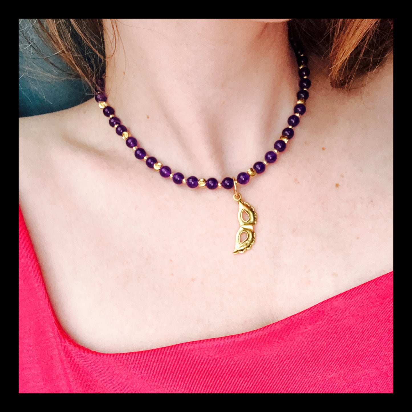 ✨Purple Jade Parade Necklace✨