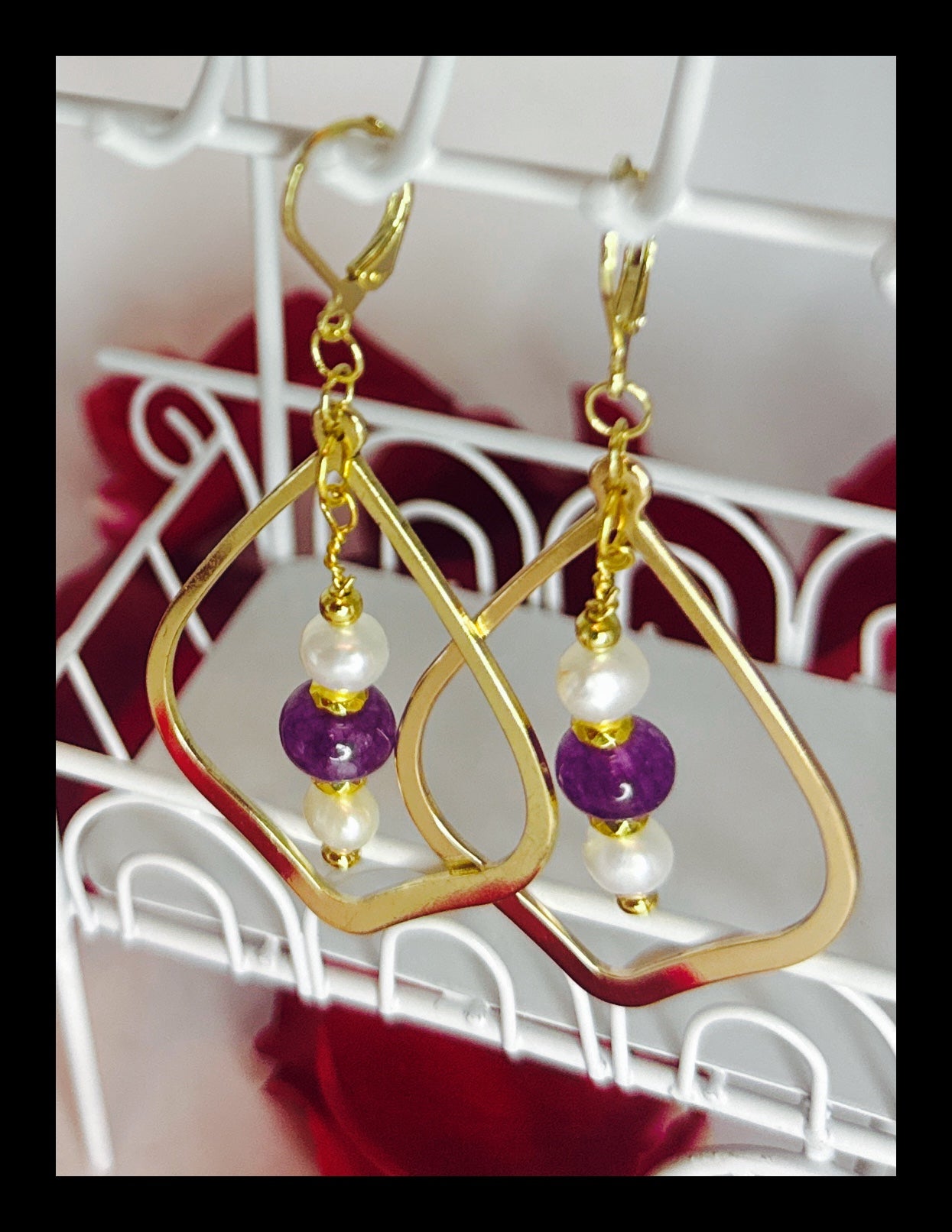 ✨ Elegant June Birthstone Earrings✨