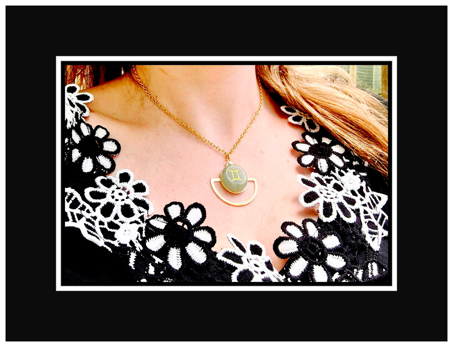 Gemini Green Aventurine Necklace