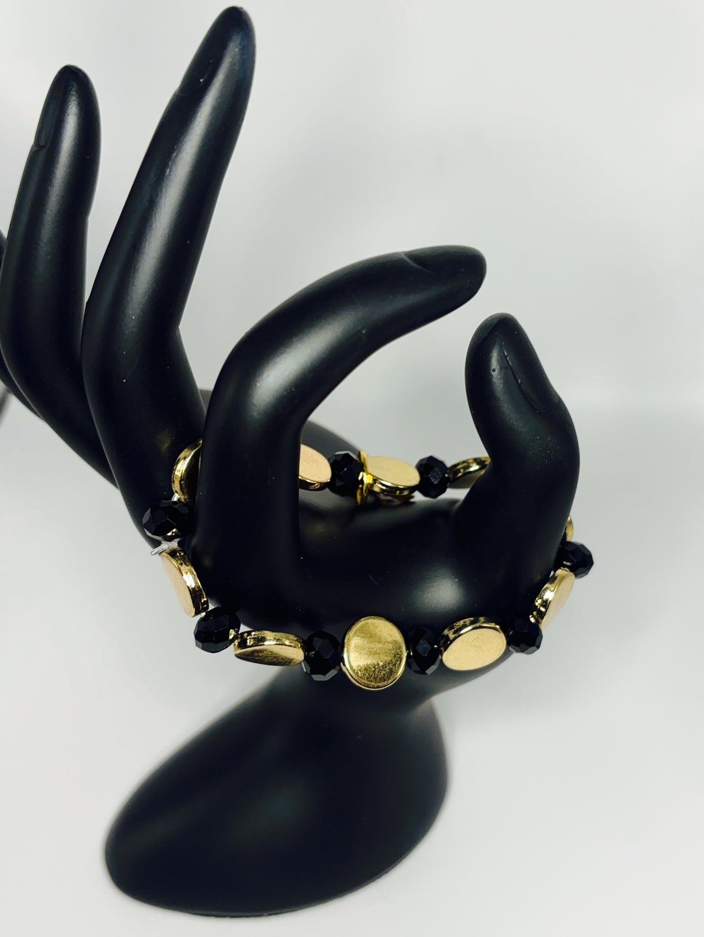 Black and Gold Shine Bracelet