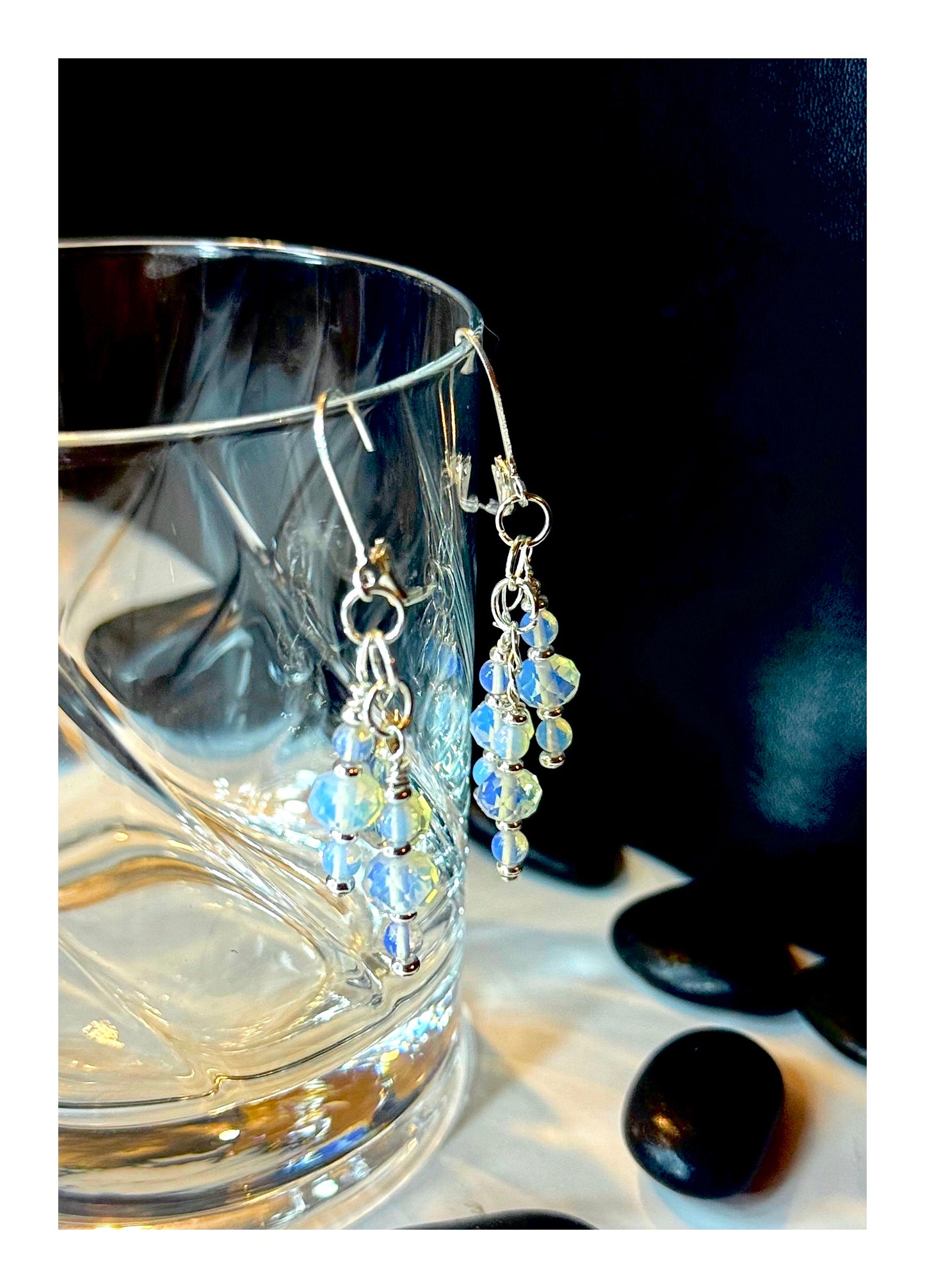 ✨Stunning Silver and Opalite Earrings✨