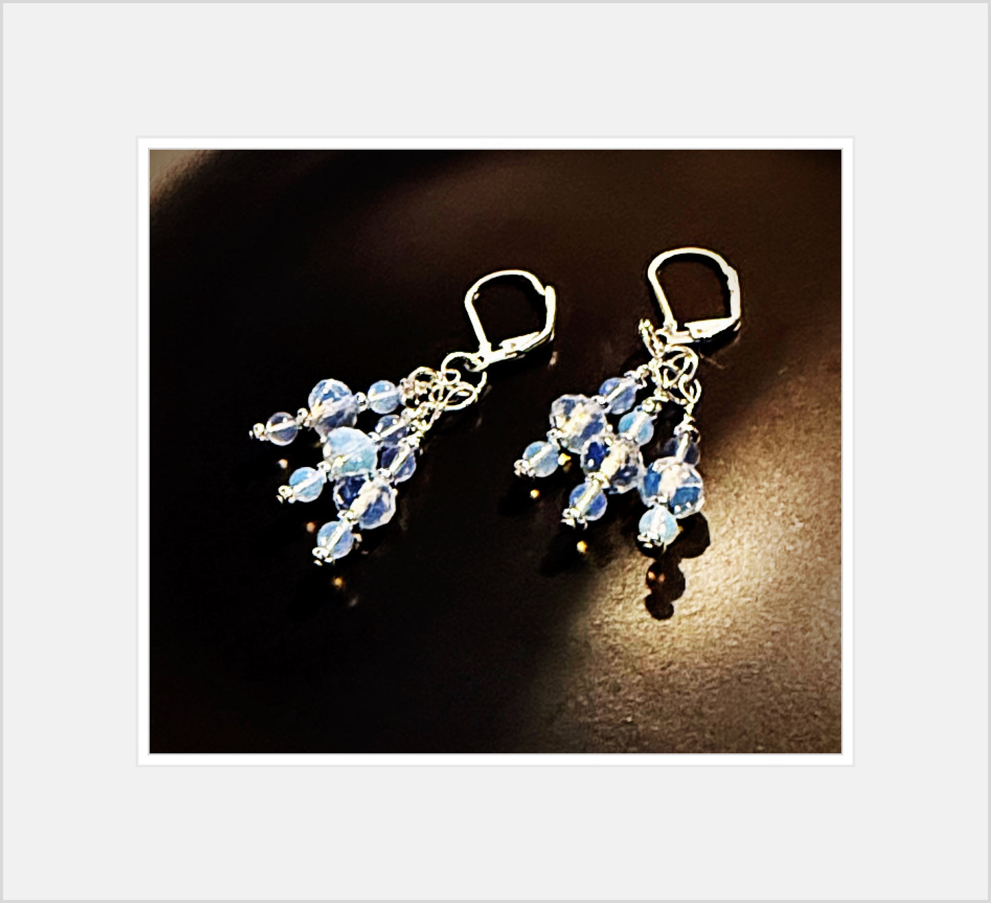 ✨Stunning Silver and Opalite Earrings✨