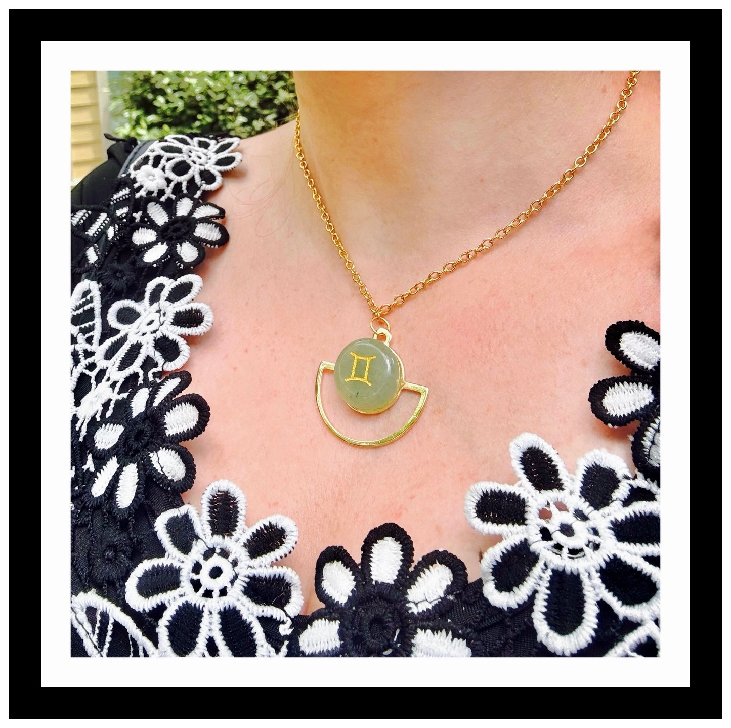 Gemini Green Aventurine Necklace