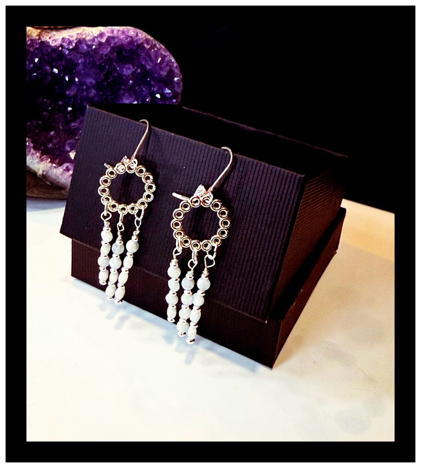 Chandelier Moonbeam Earrings