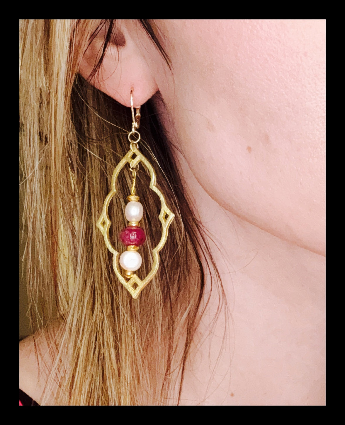 Passionate Pink Tourmaline and Pearl