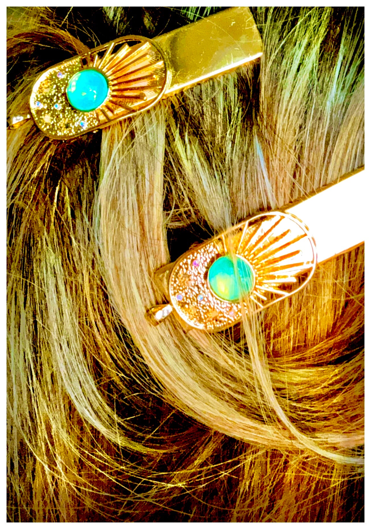 ✨Sacred Sun Worshipper Hair Clips✨