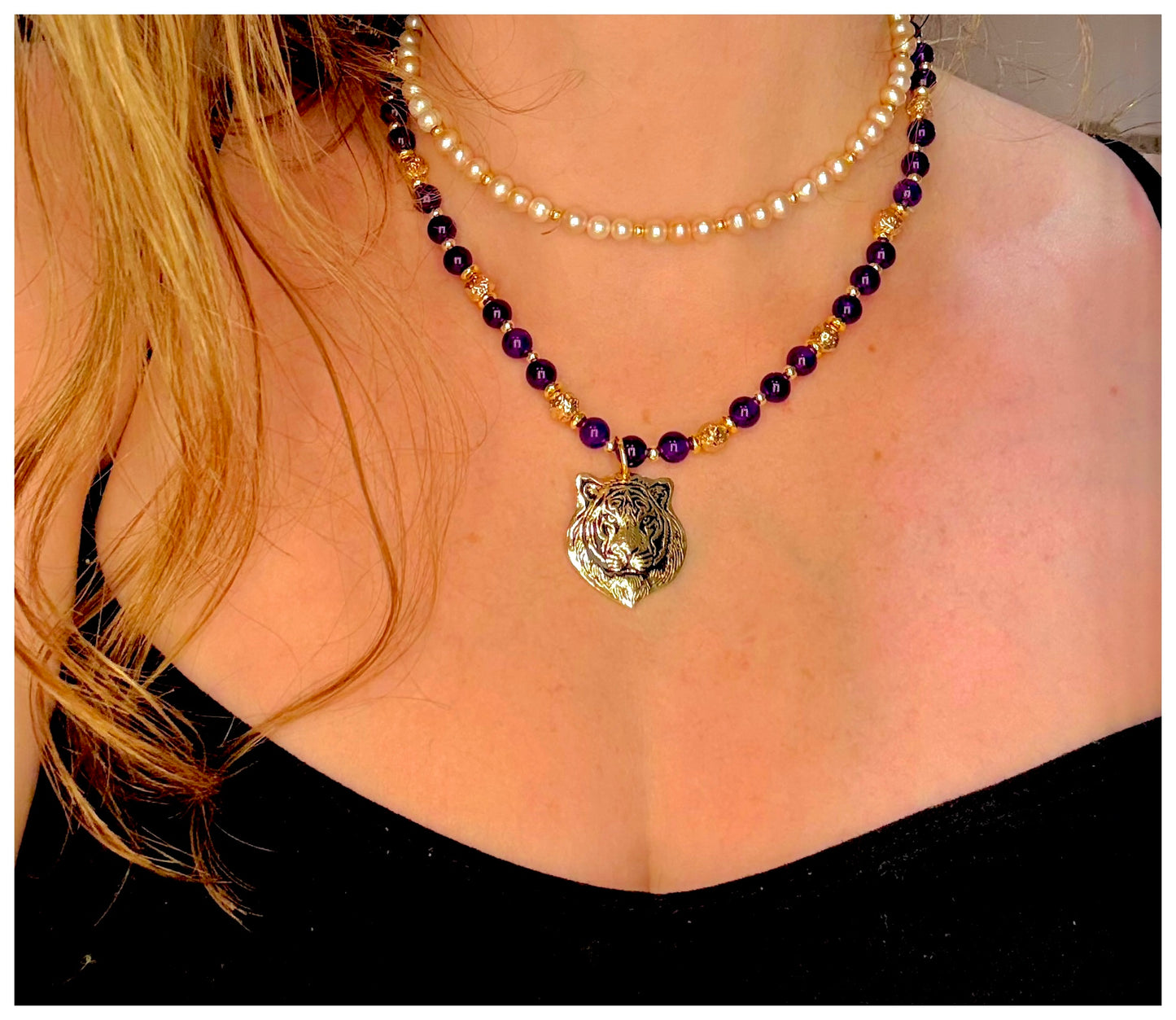 LSU Fierce Tiger Necklace
