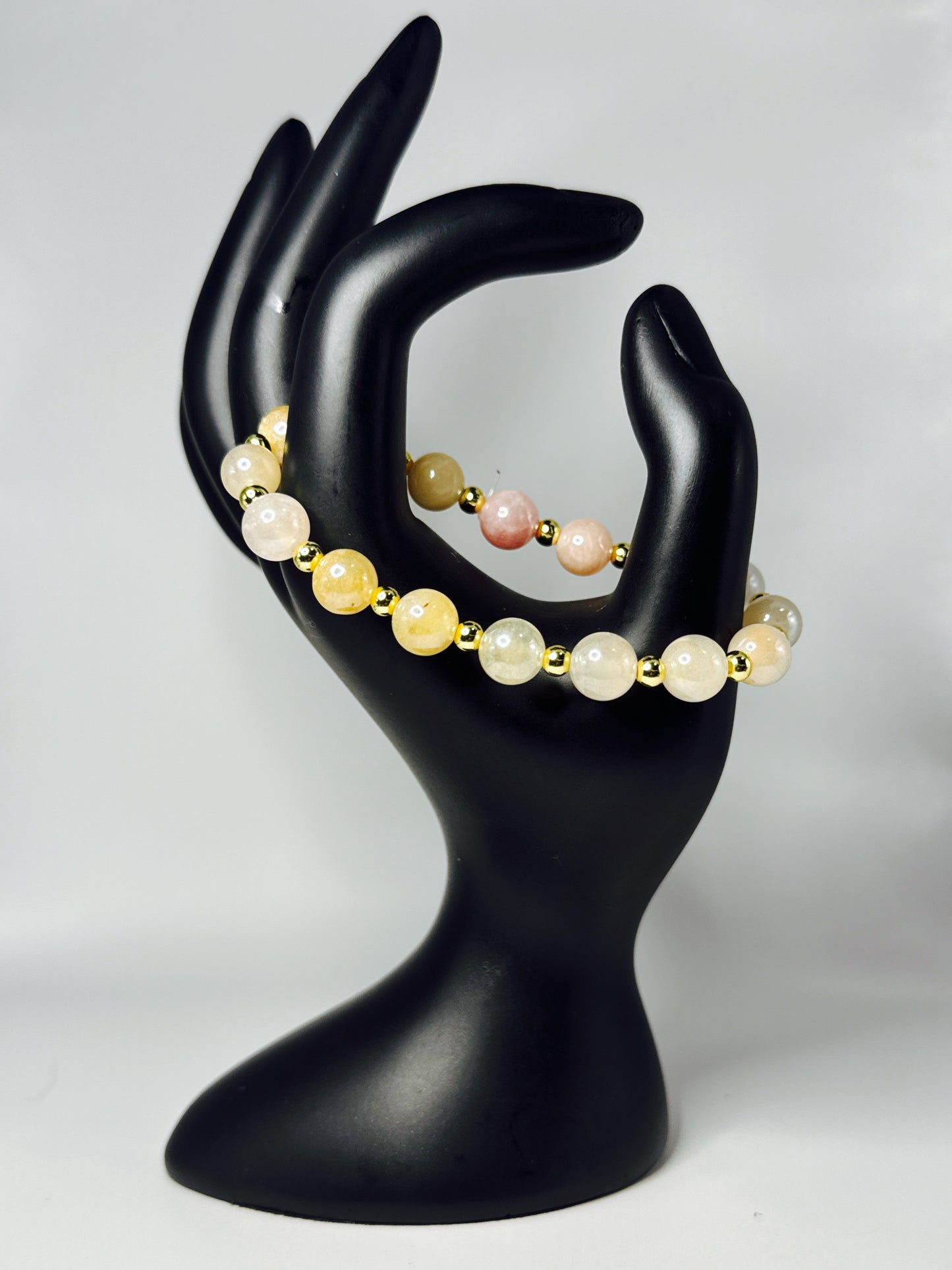 Sunstone and Gold Glow Glamour Bracelet