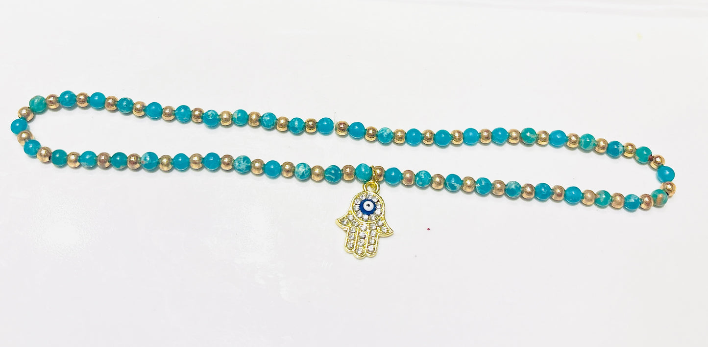 Sacred Serpentine Gemstone Necklace