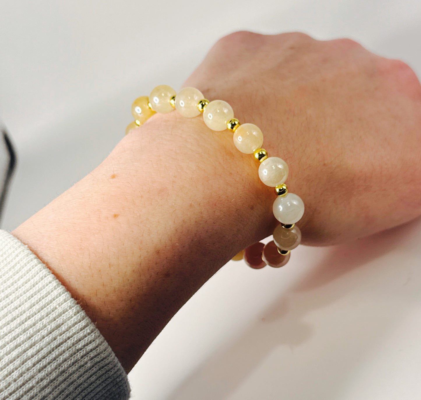 Sunstone and Gold Glow Glamour Bracelet