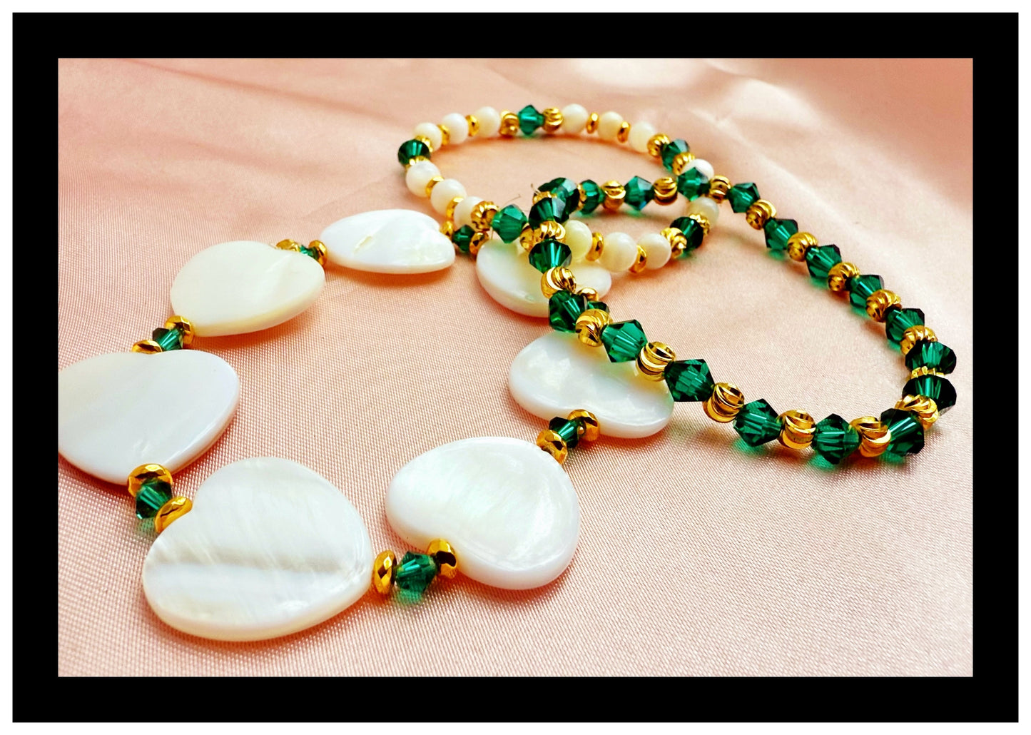 ✨ Elegant Emerald Wave Set✨