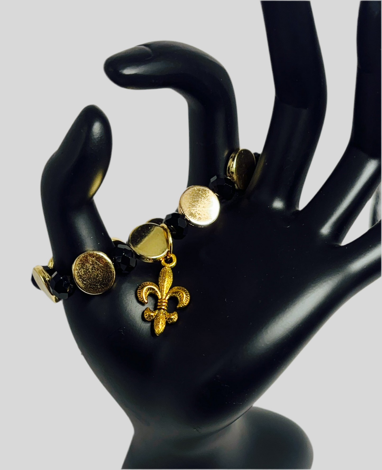 Black and Gold Shine Bracelet