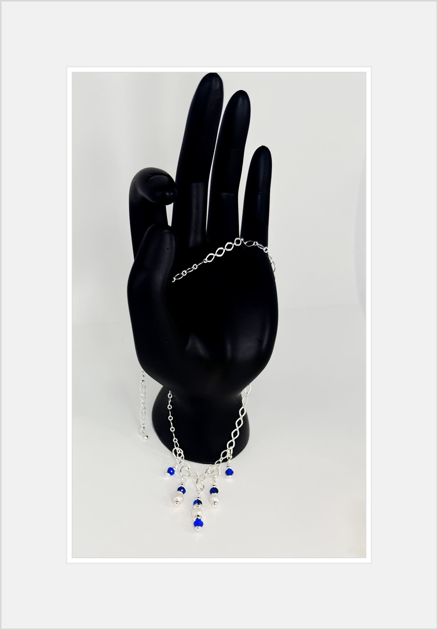 ✨Serene Sapphire and Pearl Necklace✨