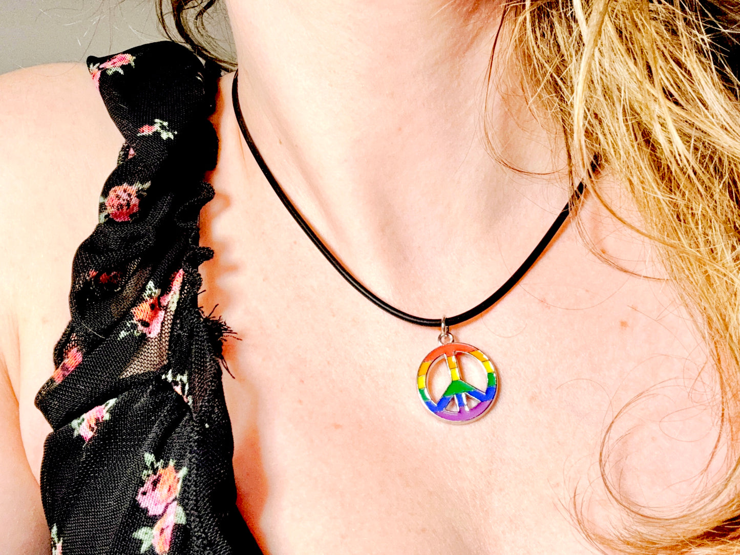 United in Peace Rainbow Necklace