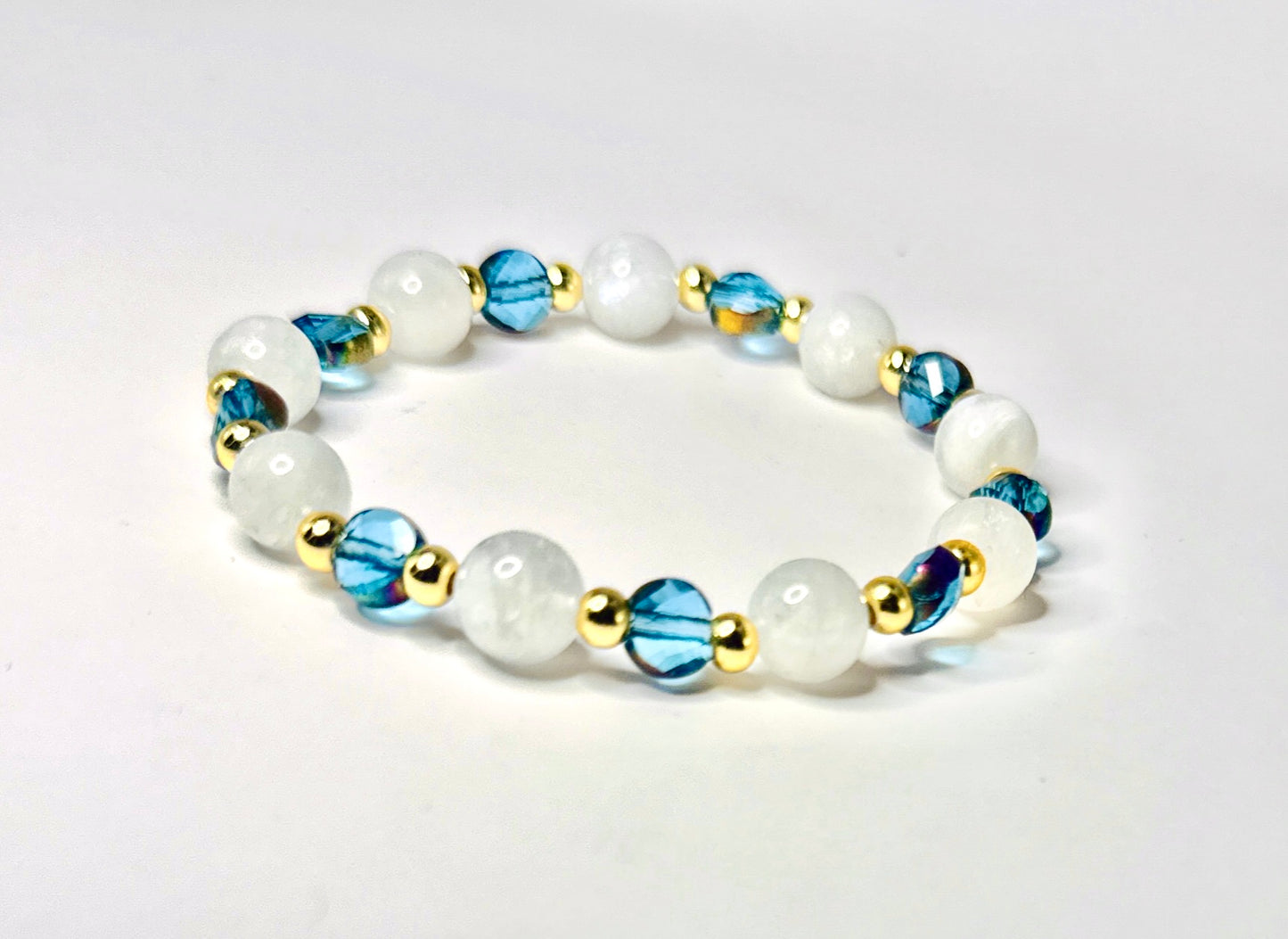 Blue Moonstone Blessings Bracelet