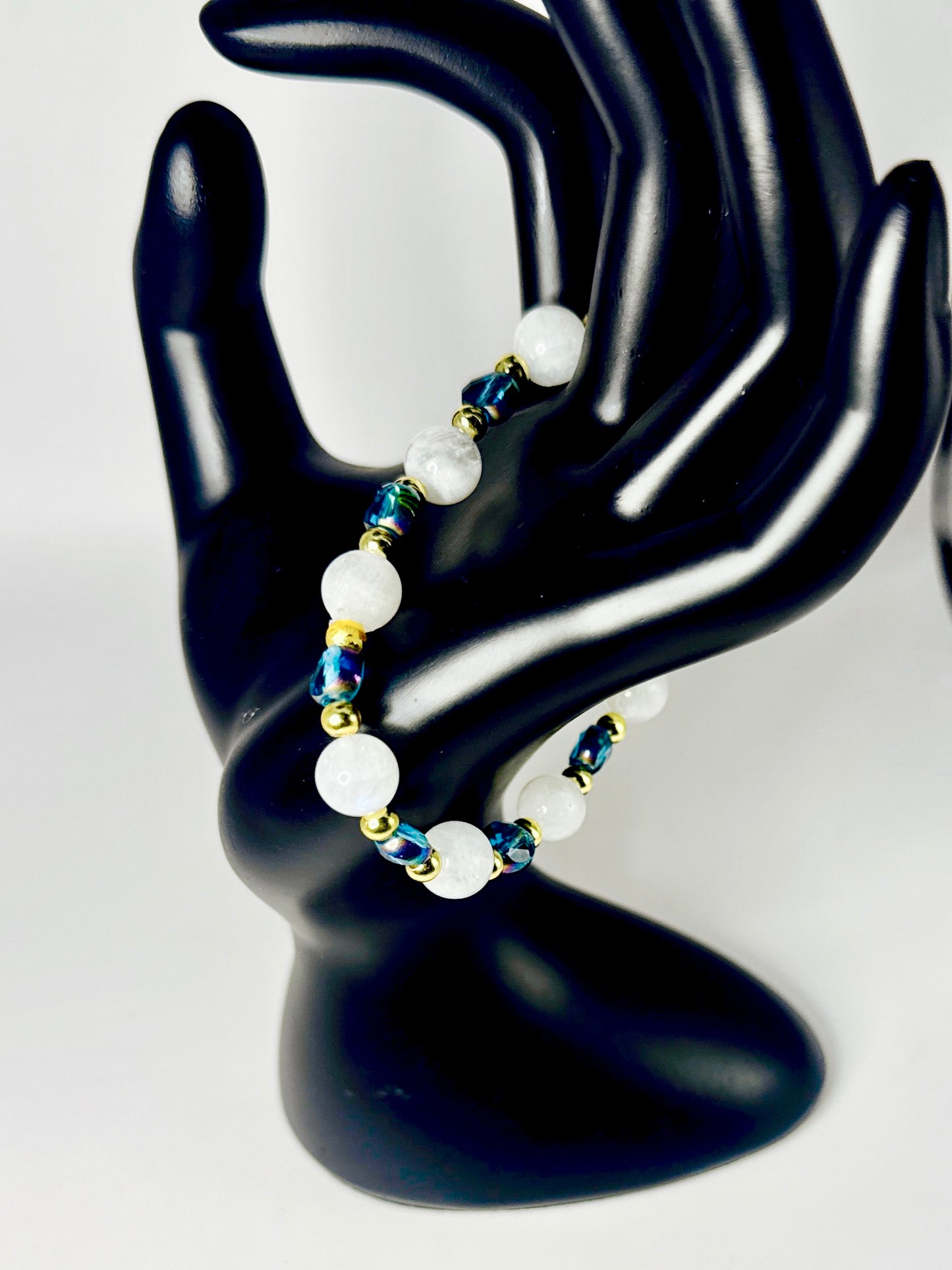 Blue Moonstone Blessings Bracelet