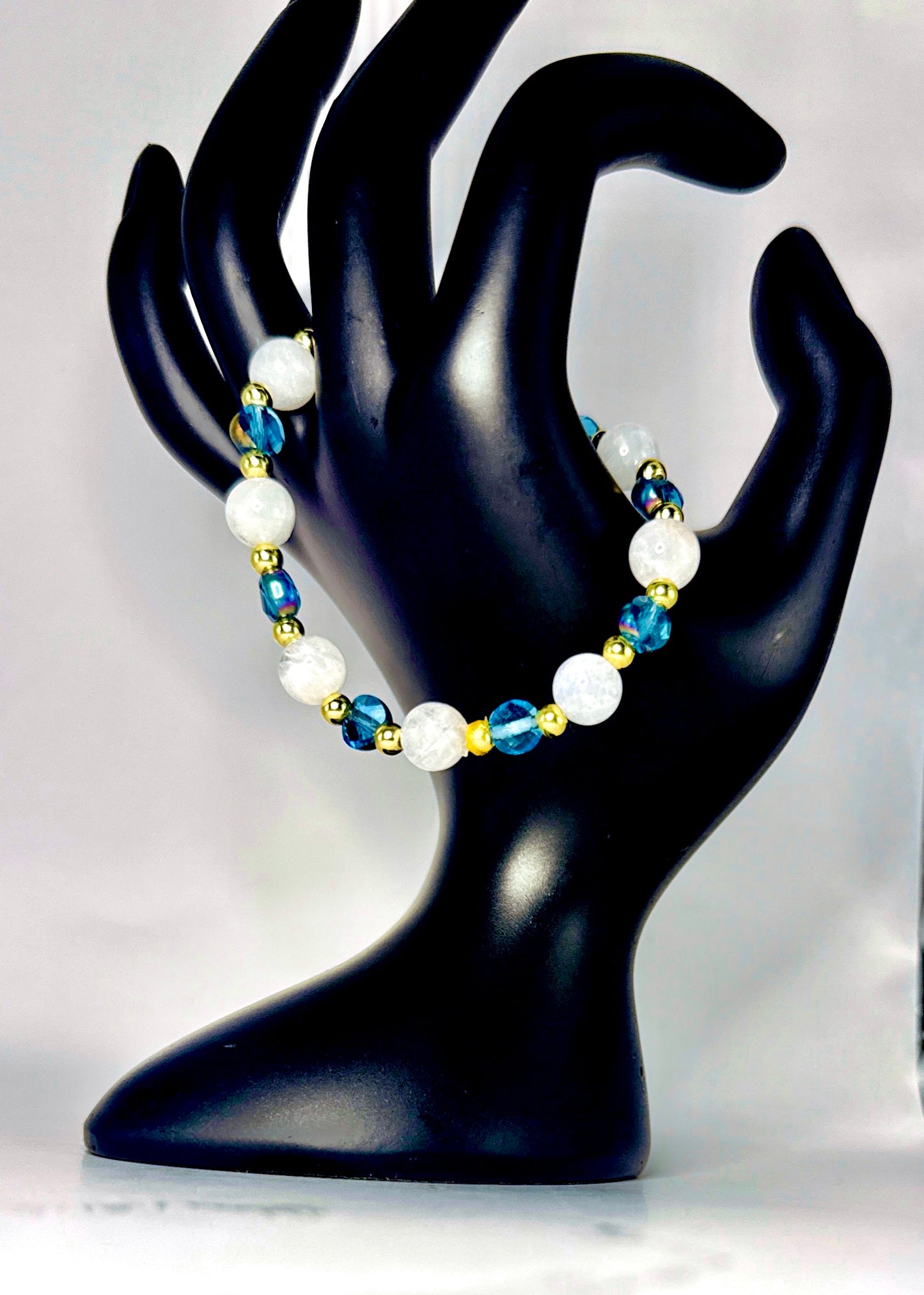 Blue Moonstone Blessings Bracelet