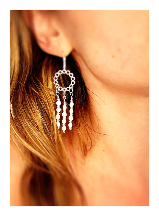 Chandelier Moonbeam Earrings
