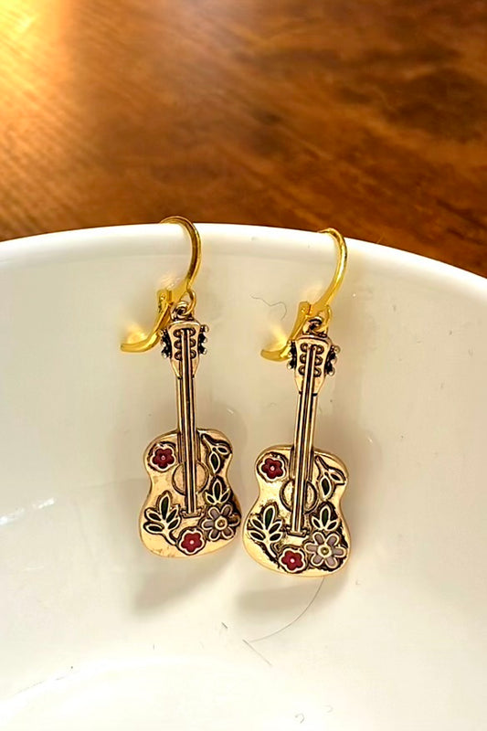 Garden Guitar Earrings