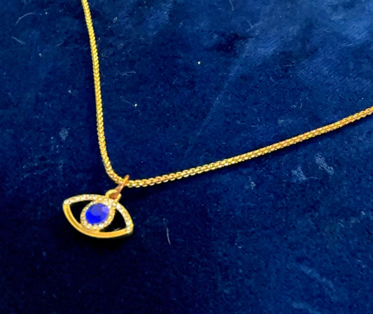 Golden Evil Eye Necklace