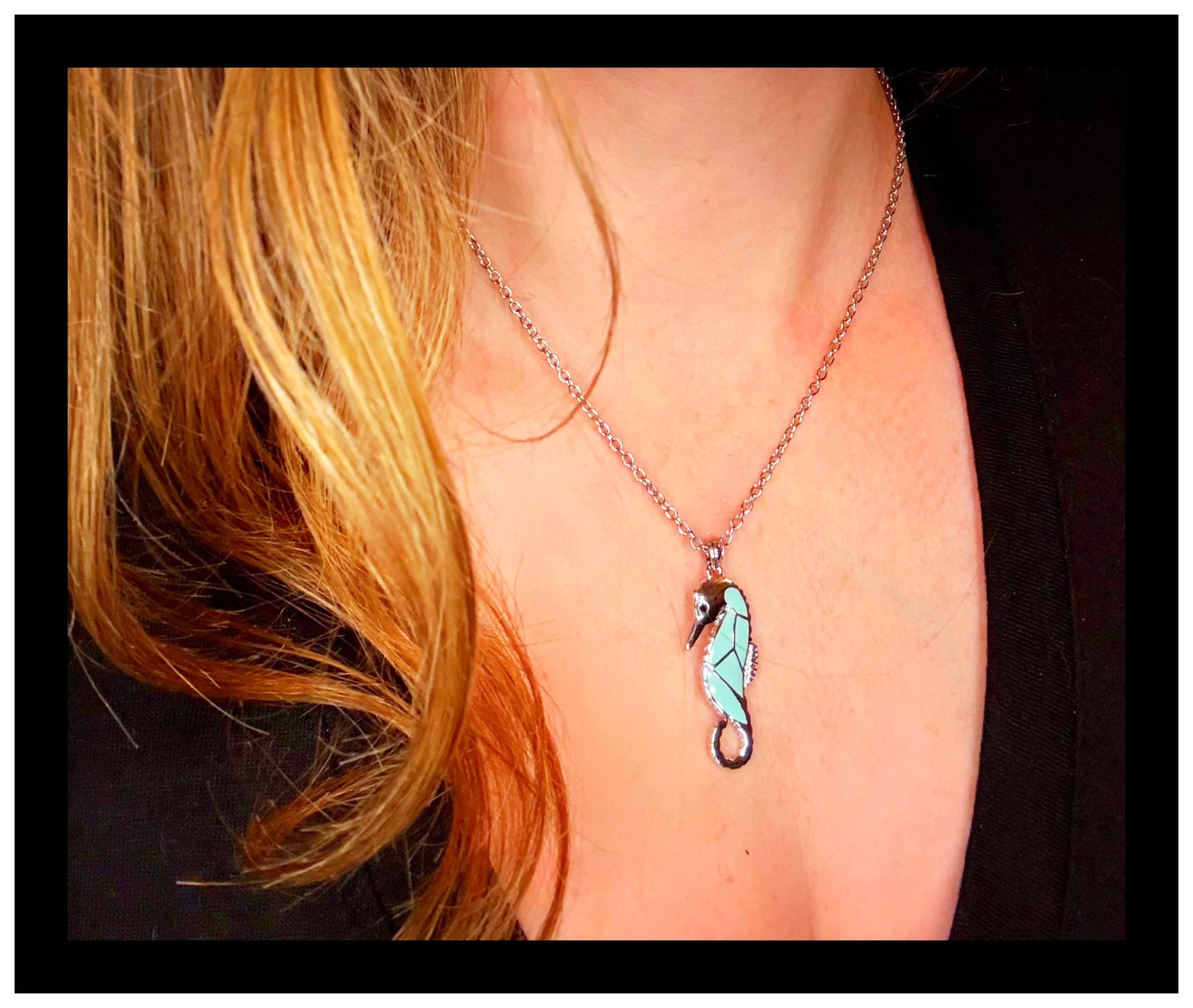 The Silver Seahorse Necklace